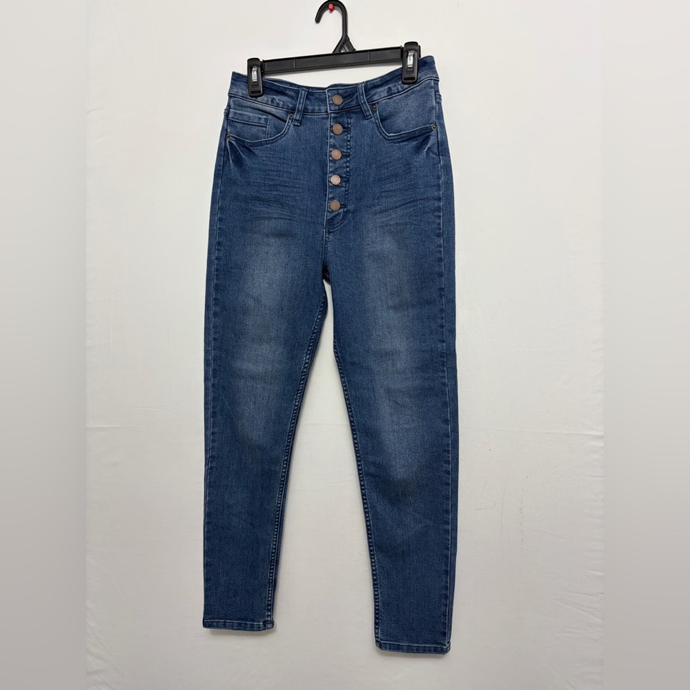 O’Neill High Rise Skinny Jeans women’s Size 29 Blue 5 Button Front Stretch(A316)